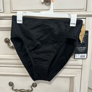 Miraclesuit new with tags with liner black high rise bikini bottoms